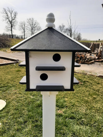 Birdhouse Purple Martin Amish Made 8 nesting Compartments in Multi Colors Garden Décor Poly Purple Martin Bird House Outdoor