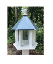 Load image into Gallery viewer, Bird Feeder Large Gazebo Handmade Vinyl PVC Weather Resistant Choose Roof Color
