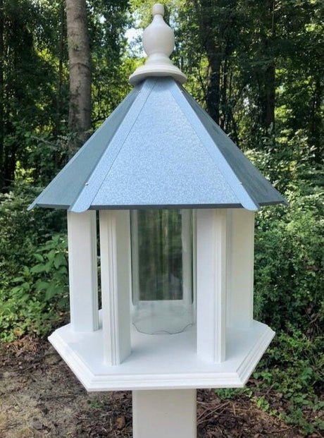 Bird Feeder - Gazebo Bird Feeder - Large - Handmade - Weather Resistant - Large Feeding Opening - Bird feeder For Outdoor