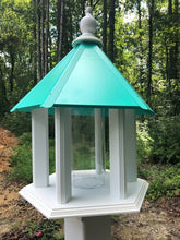 Load image into Gallery viewer, Bird Feeder Large Gazebo Handmade Vinyl PVC Weather Resistant Choose Roof Color
