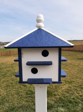 Load image into Gallery viewer, Birdhouse Amish Handmade Poly Purple Martin With 8 Nesting Compartments
