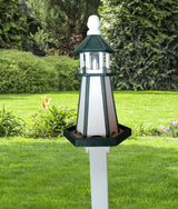 Bird Feeder - Poly Lumber - Amish Handmade - Feeder Lighthouse Design - Weather Resistant - Easy Mounting - Bird Feeders For The Outdoors