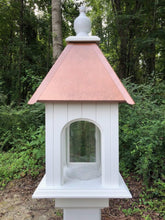 Load image into Gallery viewer, Gazebo Bird Feeder Vinyl PVC Weather Resistant Handmade Choose Roof Color Active
