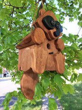 Load image into Gallery viewer, Racoon Hanging Bird House - 1 Nesting Compartments - Amish Handmade - Birdhouse Outdoor - Bird Lovers
