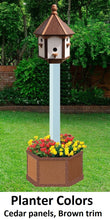 Load image into Gallery viewer, Bird House Planter - Bird Feeder Planter - Choose Planter Colors to Match Your House/Feeder (Not Included)
