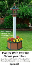 Load image into Gallery viewer, X- Large Gazebo Bird Feeder - Amish Handmade - Poly Lumber Weather Resistant - Large Feeding Opening - Bird Lovers - Feeder For Outdoors
