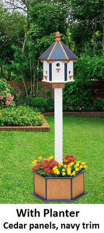 Bird House Planter - Bird Feeder Planter - Choose Planter Colors to Match Your House/Feeder (Not Included)