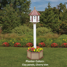 Load image into Gallery viewer, Bird House Planter - Bird Feeder Planter - Choose Planter Colors to Match Your House/Feeder (Not Included)
