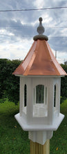 Load image into Gallery viewer, Bird Feeder Copper Roof Large Gazebo - Free Shipping - Handmade Vinyl PVC Weather Resistant
