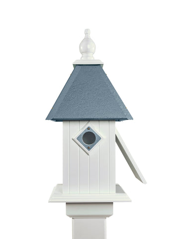 Cathedral Birdhouse Handmade Side Opening, Metal Predator Guards, Choose Roof Color, Bird House For The Outdoors, Pole Not Included