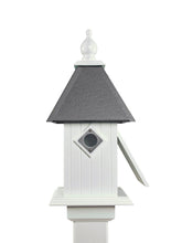 Load image into Gallery viewer, Cathedral Birdhouse Handmade Side Opening, Metal Predator Guards, Choose Roof Color, Bird House For The Outdoors, Pole Not Included
