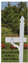 Load image into Gallery viewer, Mailbox + Post + Planter Kit, Amish Handmade, Poly Planter for Mailbox Post, Weather Resistant Poly Lumber, Fits All Mailbox Posts!
