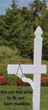 Mailbox + Post + Planter Kit, Amish Handmade, Poly Planter for Mailbox Post, Weather Resistant Poly Lumber, Fits All Mailbox Posts!