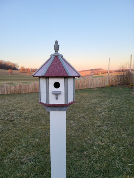 Bird House Poly Amish Made Gazebo Birdhouse 1 Nesting Compartment - Post Not Included