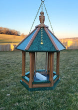 Load image into Gallery viewer, Hanging Bird Feeder Amish Made Poly Lumber Weather Resistant Premium Feeding Tube - Choose Hanging/Post Mounted Bird Feeders
