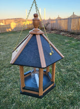 Load image into Gallery viewer, Hanging Bird Feeder Amish Made Poly Lumber Weather Resistant Premium Feeding Tube - Choose Hanging/Post Mounted Bird Feeders
