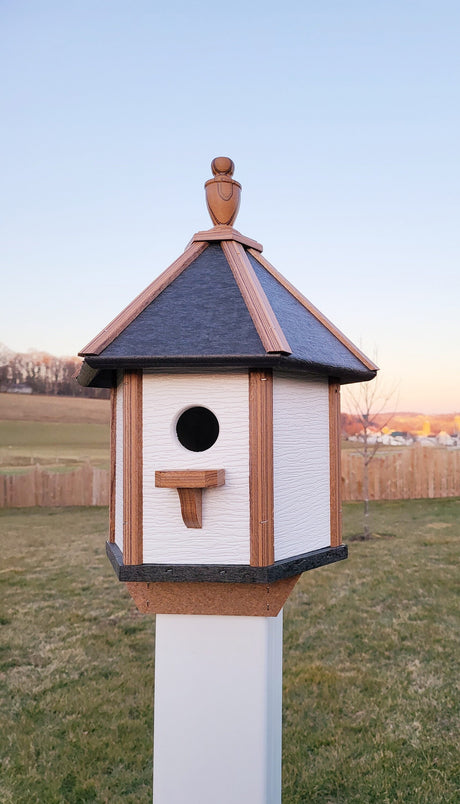 Bird House Poly Amish Made Gazebo Birdhouse 1 Nesting Compartment - Post Not Included