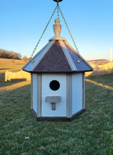 Load image into Gallery viewer, Amish Made Hanging Bird House, Handcrafted Gazebo Birdhouse 1 Nesting Compartment
