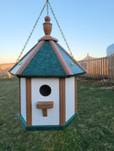 Load image into Gallery viewer, Gazebo Country Hanging Bird House Amish Handmade Style 1 Nesting Compartment
