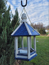 Load image into Gallery viewer, Hanging Bird Feeder Amish Made Poly Lumber Weather Resistant Premium Feeding Tube - Choose Hanging/Post Mounted Bird Feeders
