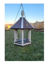 Load image into Gallery viewer, Hanging Bird Feeder Amish Made Poly Lumber Weather Resistant Premium Feeding Tube - Choose Hanging/Post Mounted Bird Feeders
