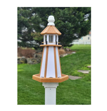 Load image into Gallery viewer, Bird Feeder - Poly Lumber - Amish Handmade - Feeder Lighthouse Design - Weather Resistant - Easy Mounting - Bird Feeders For The Outdoors
