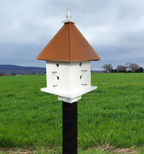 Load image into Gallery viewer, Bird House Farmhouse Design With 8 Nesting Compartments Handmade Wooden
