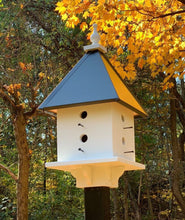 Load image into Gallery viewer, Bird House Farmhouse Design With 8 Nesting Compartments Handmade Wooden
