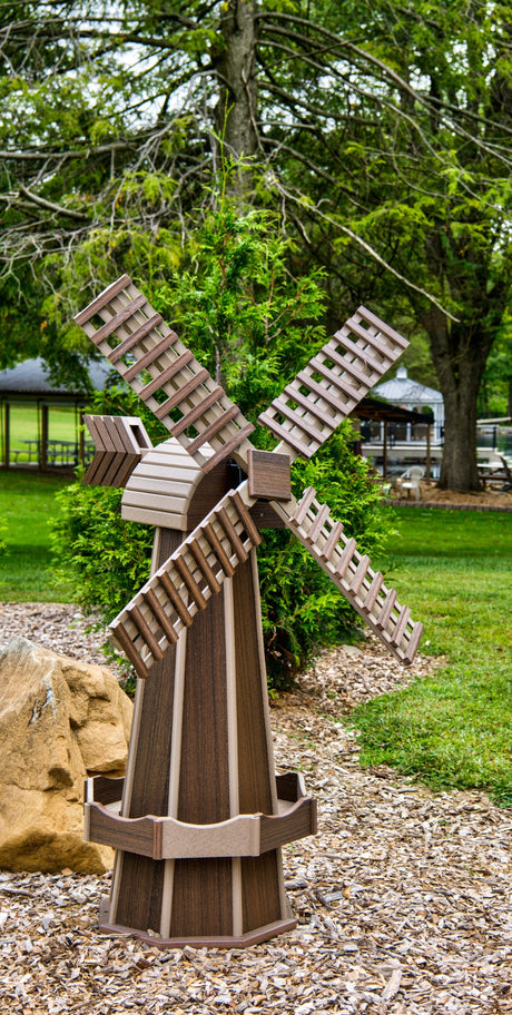 Amish Handmade Windmill Poly Weather-resistant in Multi Colors