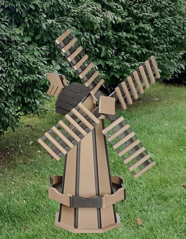 Amish Handmade Windmill Poly Weather-resistant in Multi Colors