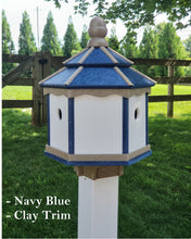 Load image into Gallery viewer, Bird House Poly Amish Made Gazebo Birdhouse 3 Holes with 3 Nesting Compartments - Post Not Included
