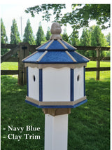 Gazebo Birdhouse Amish Made Poly With 3 Nesting Compartments