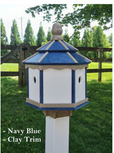 Load image into Gallery viewer, Gazebo Birdhouse Amish Made Poly With 3 Nesting Compartments
