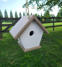 Load image into Gallery viewer, Wren Birdhouse Chickadee bird House Amish Handmade Hanging Bird House Poly Lumber Weather Resistant
