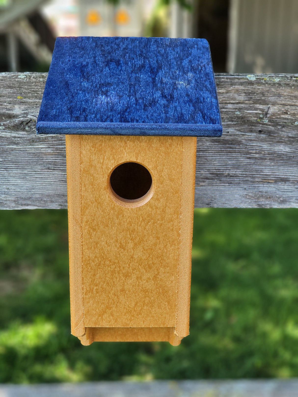 Bluebird Birdhouse Amish Handmade Bird House Clay or Cedar Poly Lumber Weather Resistant