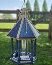 Load image into Gallery viewer, Hanging Poly Gazebo Bird Feeder Multi Colors 6 Sided Amish Handmade, Made in USA
