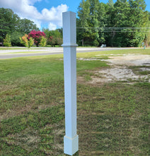 Load image into Gallery viewer, Decorative Post For Birdhouse or Bird Feeder, White Post, Mount Bird houses and Feeders With Ease
