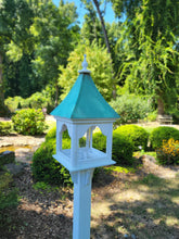 Load image into Gallery viewer, Bird Feeder X-Large With Copper Roof, Square Design, Premium Feeding Tube
