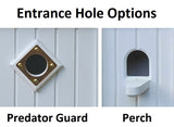 Extra Large Bird House With Copper Roof Handmade, Roof Styles, Octagon Shape, 8 Nesting Compartments, Copper, Patina, Guards/Perch Birdhouse