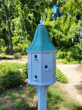 Load image into Gallery viewer, Birdhouse Copper Roof Handmade, X-Large 12 Nesting Compartments
