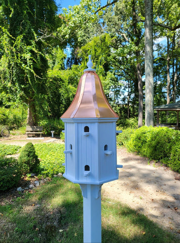 Birdhouse Copper Roof Handmade, X-Large 12 Nesting Compartments