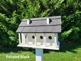 White Purple Martin - Bird House - Amish Handmade Primitive Design - Bird Lovers - 6 Nesting Compartments - Birdhouse outdoor