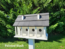 Load image into Gallery viewer, White Purple Martin - Bird House - Amish Handmade Primitive Design - Bird Lovers - 6 Nesting Compartments - Birdhouse outdoor
