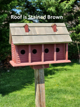 Load image into Gallery viewer, Martin Birdhouse - Amish Handmade Primitive Design - 6 Nesting Compartments - Birdhouse outdoor
