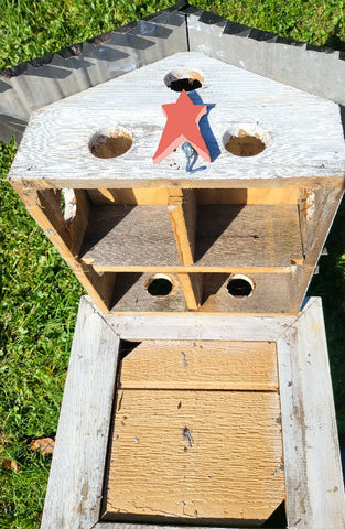 Martin Birdhouse - Amish Handmade Primitive Design - 10 Nesting Compartments -  Birdhouse outdoor