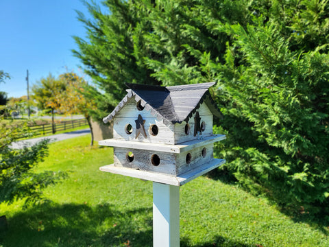 Martin Birdhouse - Amish Handmade Primitive Design - 10 Nesting Compartments -  Birdhouse outdoor