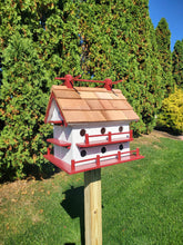 Load image into Gallery viewer, Purple Martin - White - Bird House - Amish Handmade - 14 Nesting Compartments - Weather Resistant - Birdhouse outdoor
