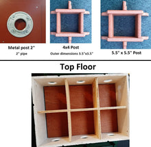 Load image into Gallery viewer, Martin Bird House - Amish Handmade - 14 Nesting Compartments - Weather Resistant - Purple Martin
