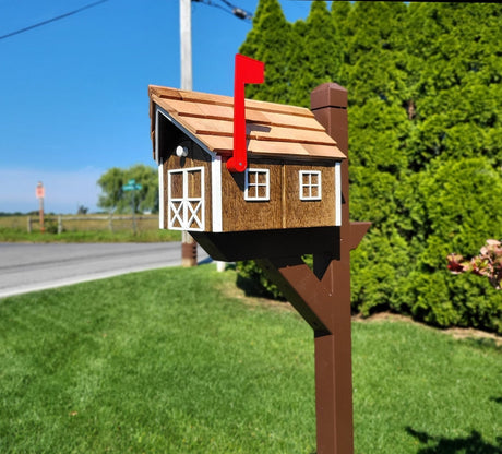 cedar shake, Amish handmade, country mailbox, decorative mailboxes, unique mailboxes, better home and garden cool mailboxes, mailbox on post