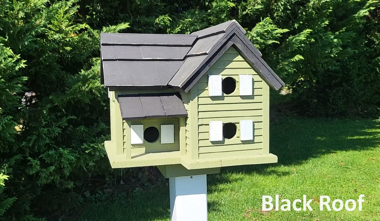 Purple Martin Amish Handmade Bird House With 6 Nesting Compartments